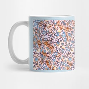 Pastel Blue mosaic Mug